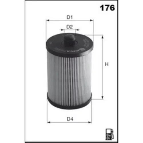 Palivový filter ELG5428 /MECAFILTER/ - obr. 1