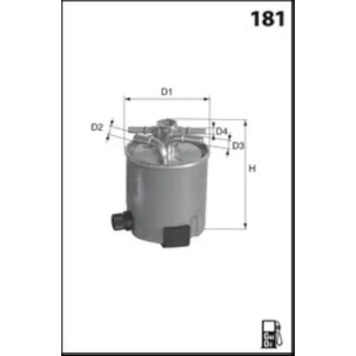 Palivový filter ELG5403 /MECAFILTER/ - obr. 1