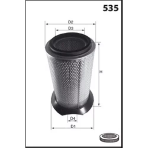 Vzduchový filter FA1024 /MECAFILTER/ - obr. 1
