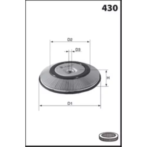 Vzduchový filter EL3548 /MECAFILTER/ - obr. 1