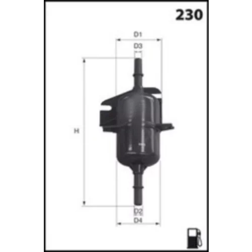 Palivový filter ELE6021 /MECAFILTER/ - obr. 1