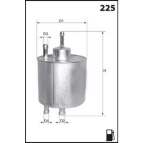 Palivový filter ELE6029 /MECAFILTER/ - obr. 1