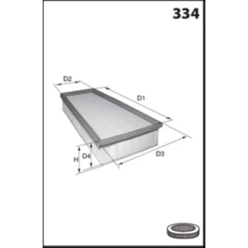 Vzduchový filter ELP3792 /MECAFILTER/ - obr. 1