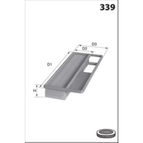 Vzduchový filter ELP9626 /MECAFILTER/ - obr. 1
