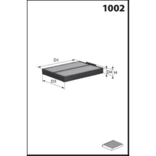 Filter vnútorného priestoru ELR7208 /MECAFILTER/ - obr. 1
