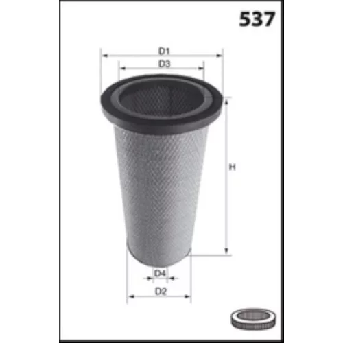 Filter sekundárneho vzduchu FA3192 /MECAFILTER/ - obr. 1