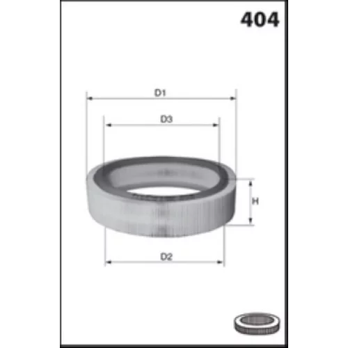 Vzduchový filter EL3466 /MECAFILTER/ - obr. 1