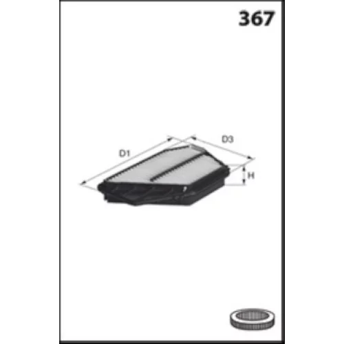 Vzduchový filter ELP9166 /MECAFILTER/ - obr. 1