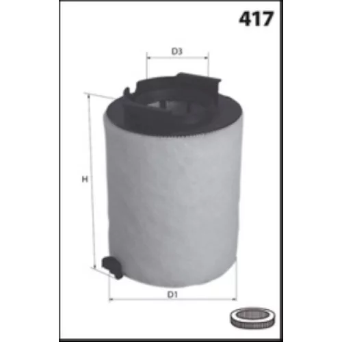 Vzduchový filter EL9508 /MECAFILTER/ - obr. 1