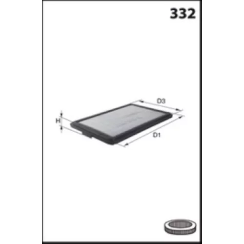 Vzduchový filter ELP3651 /MECAFILTER/ - obr. 1