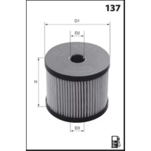 Palivový filter ELG5540 /MECAFILTER/ - obr. 1