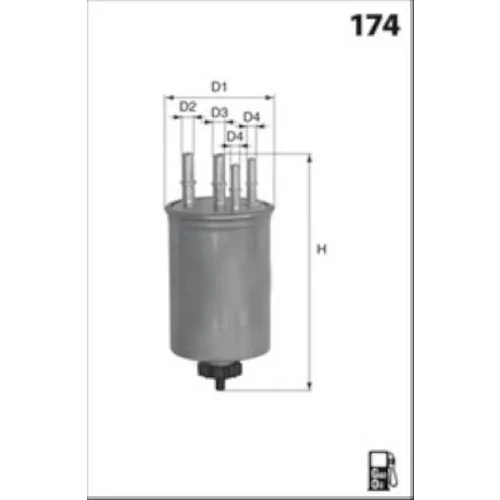 Palivový filter ELG5464 /MECAFILTER/ - obr. 1
