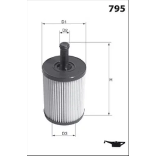 Olejový filter ELH4307 /MECAFILTER/ - obr. 1