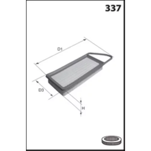 Vzduchový filter MECAFILTER ELP9693