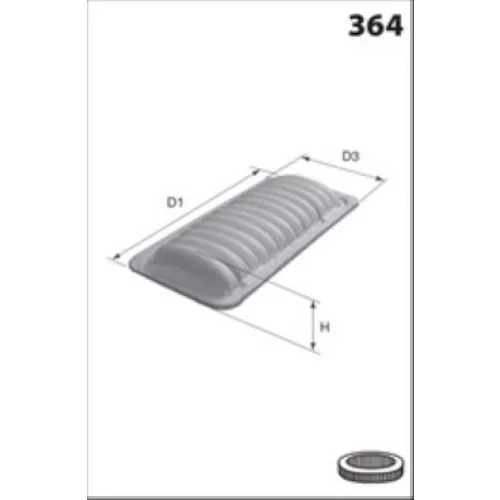Vzduchový filter MECAFILTER ELP9731