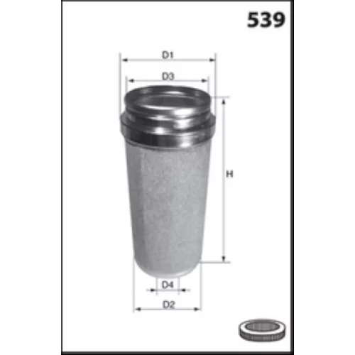 Filter sekundárneho vzduchu FA3379 /MECAFILTER/ - obr. 1