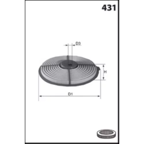 Vzduchový filter EL3800 /MECAFILTER/ - obr. 1