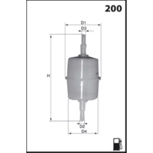 Palivový filter ELE6022 /MECAFILTER/ - obr. 1