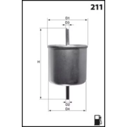 Palivový filter ELE6044 /MECAFILTER/ - obr. 1