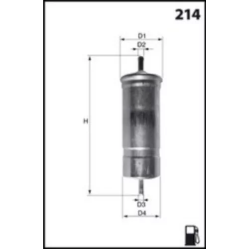 Palivový filter ELE6001 /MECAFILTER/ - obr. 1