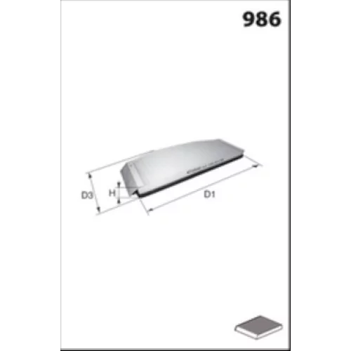 Filter vnútorného priestoru ELR7028 /MECAFILTER/ - obr. 1