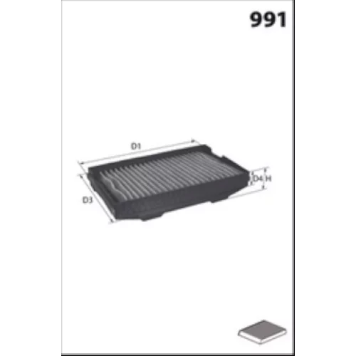 Filter vnútorného priestoru EKR7156 /MECAFILTER/ - obr. 1