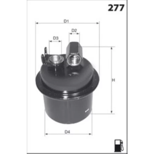 Palivový filter ELE6024 /MECAFILTER/ - obr. 1