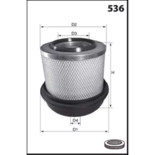 Vzduchový filter FA3424 /MECAFILTER/ - obr. 1