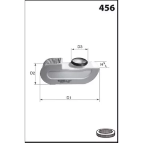 Vzduchový filter EL9711 /MECAFILTER/ - obr. 1