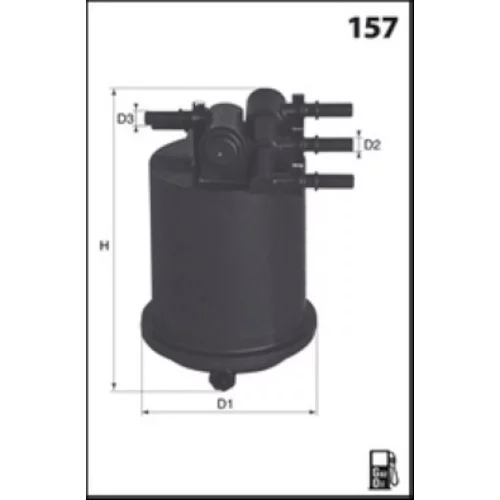 Palivový filter ELG5289 /MECAFILTER/ - obr. 1