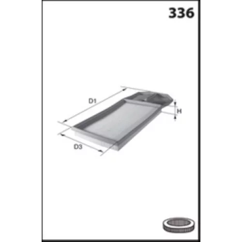 Vzduchový filter ELP9192 /MECAFILTER/ - obr. 1