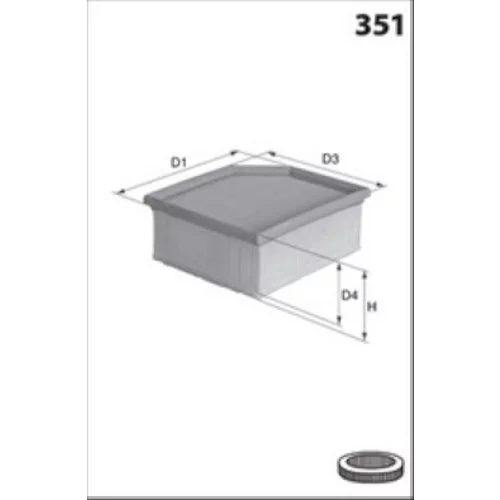 Vzduchový filter ELP9551 /MECAFILTER/ - obr. 1