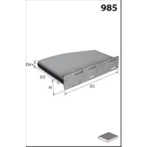 Filter vnútorného priestoru EKR7127 /MECAFILTER/ - obr. 1
