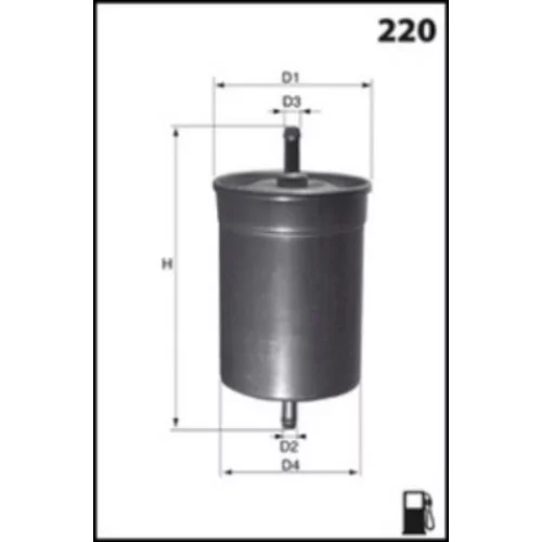 Palivový filter ELE6010 /MECAFILTER/ - obr. 1