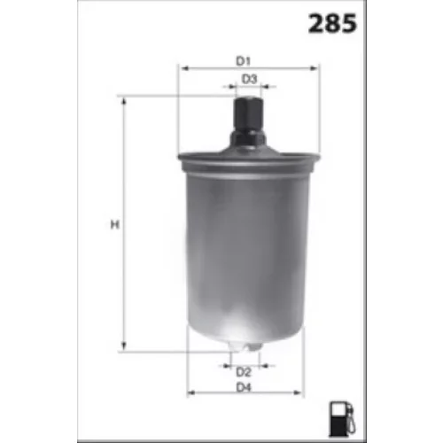 Palivový filter ELE6121 /MECAFILTER/ - obr. 1