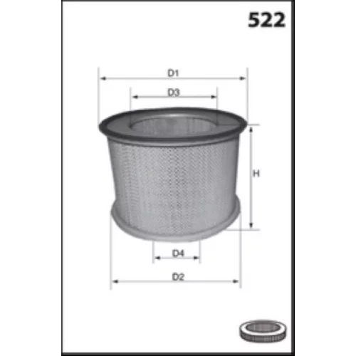 Vzduchový filter FA3292 /MECAFILTER/ - obr. 1