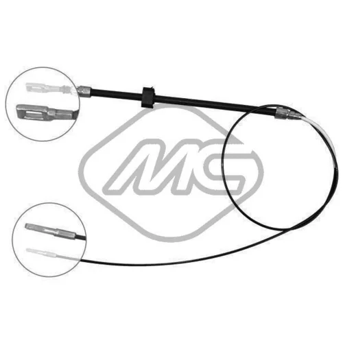 Ťažné lanko parkovacej brzdy Metalcaucho 80959