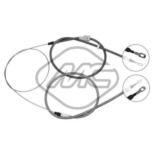 Ťažné lanko parkovacej brzdy Metalcaucho 81751