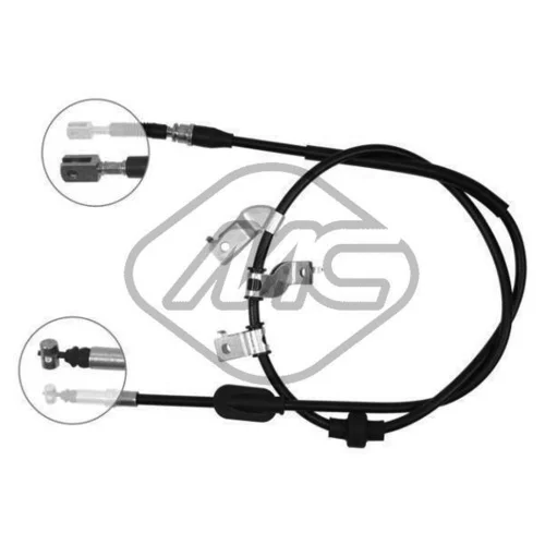 Ťažné lanko parkovacej brzdy Metalcaucho 82168