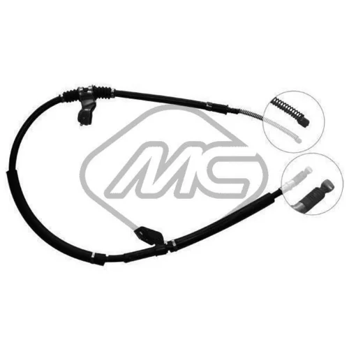 Ťažné lanko parkovacej brzdy Metalcaucho 82277