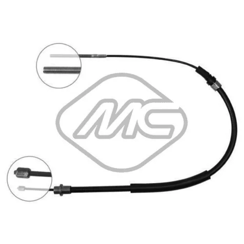 Ťažné lanko parkovacej brzdy Metalcaucho 82827