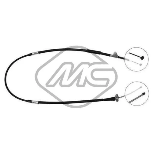 Ťažné lanko parkovacej brzdy Metalcaucho 83426