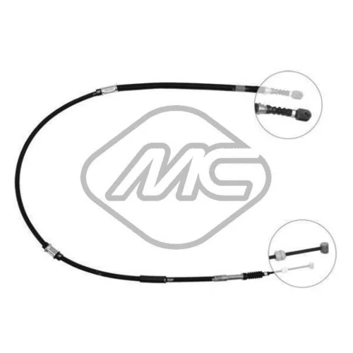 Ťažné lanko parkovacej brzdy Metalcaucho 83509