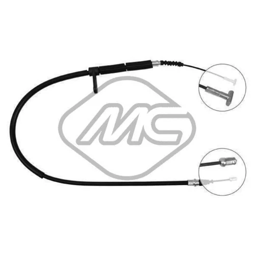 Ťažné lanko parkovacej brzdy Metalcaucho 80250
