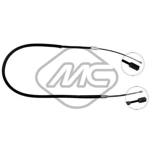 Ťažné lanko parkovacej brzdy Metalcaucho 80408