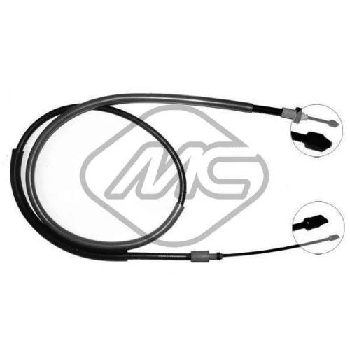 Ťažné lanko parkovacej brzdy Metalcaucho 80826