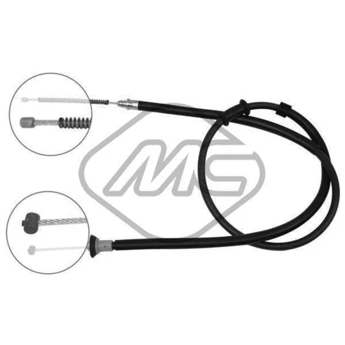 Ťažné lanko parkovacej brzdy Metalcaucho 81346