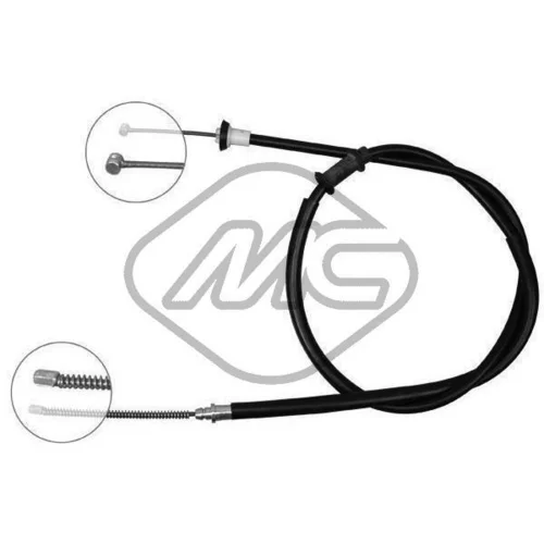 Ťažné lanko parkovacej brzdy Metalcaucho 81358