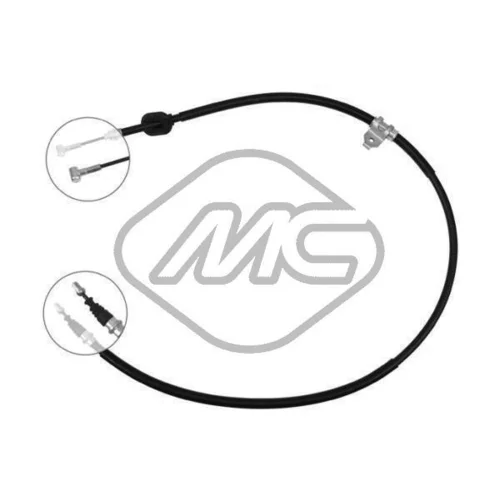 Ťažné lanko parkovacej brzdy Metalcaucho 82094
