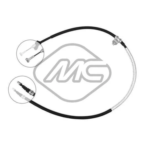 Ťažné lanko parkovacej brzdy Metalcaucho 82095